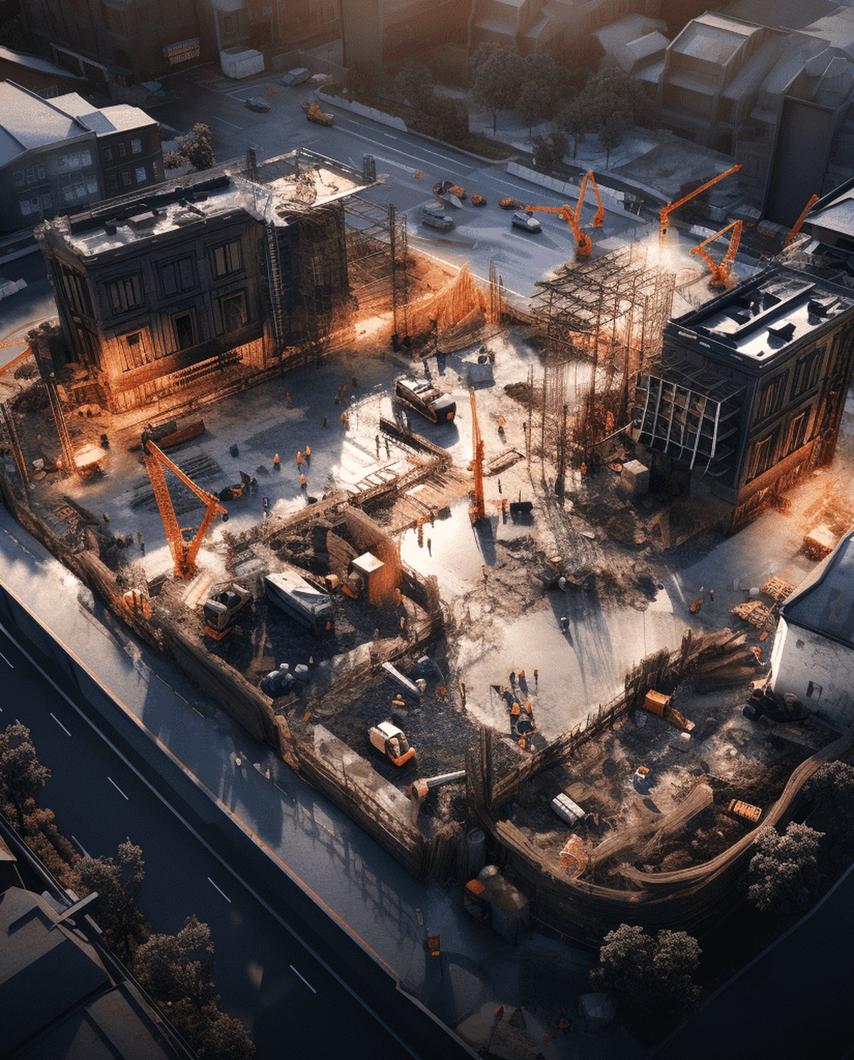 Construction Site Surveys — aerial capture example